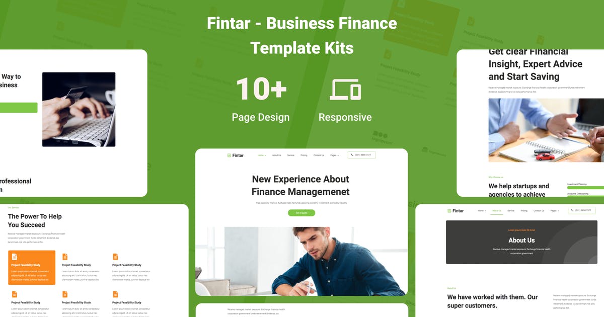Fintar – Finance Management Elementor Template Kit