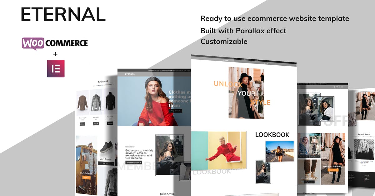 Eternal – Ecommerce Elementor Template Kit