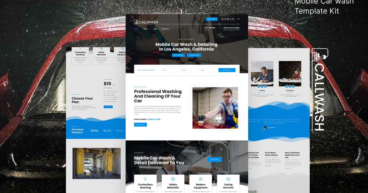 Callwash – Mobile Car Wash Template Kit
