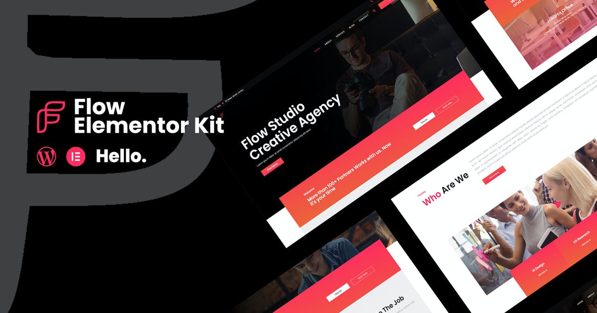 Flow – Creative Agency Business Elementor Template Kit