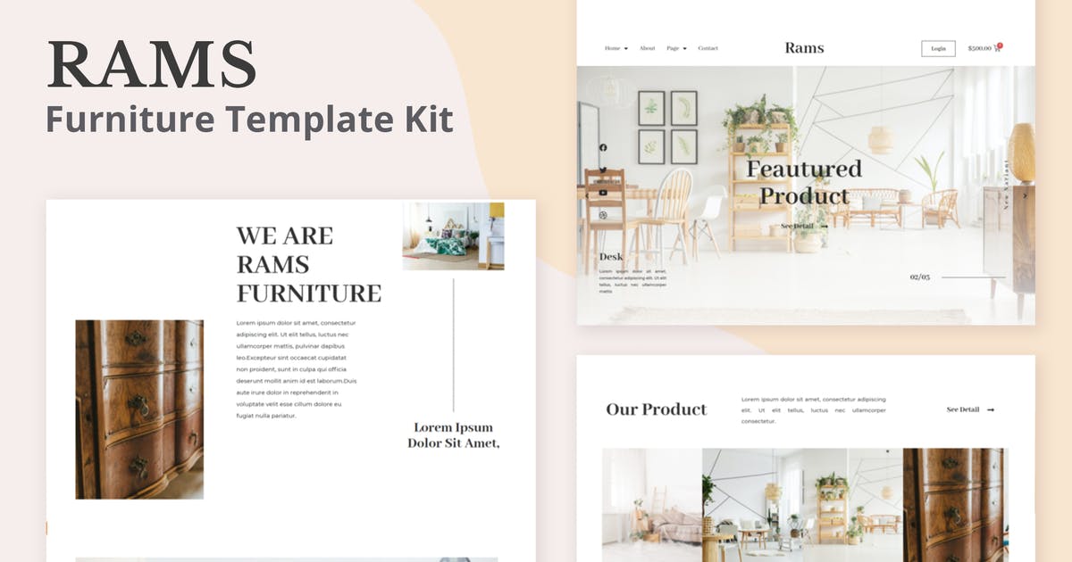 Rams – Furniture eCommerce Elementor Template Kit