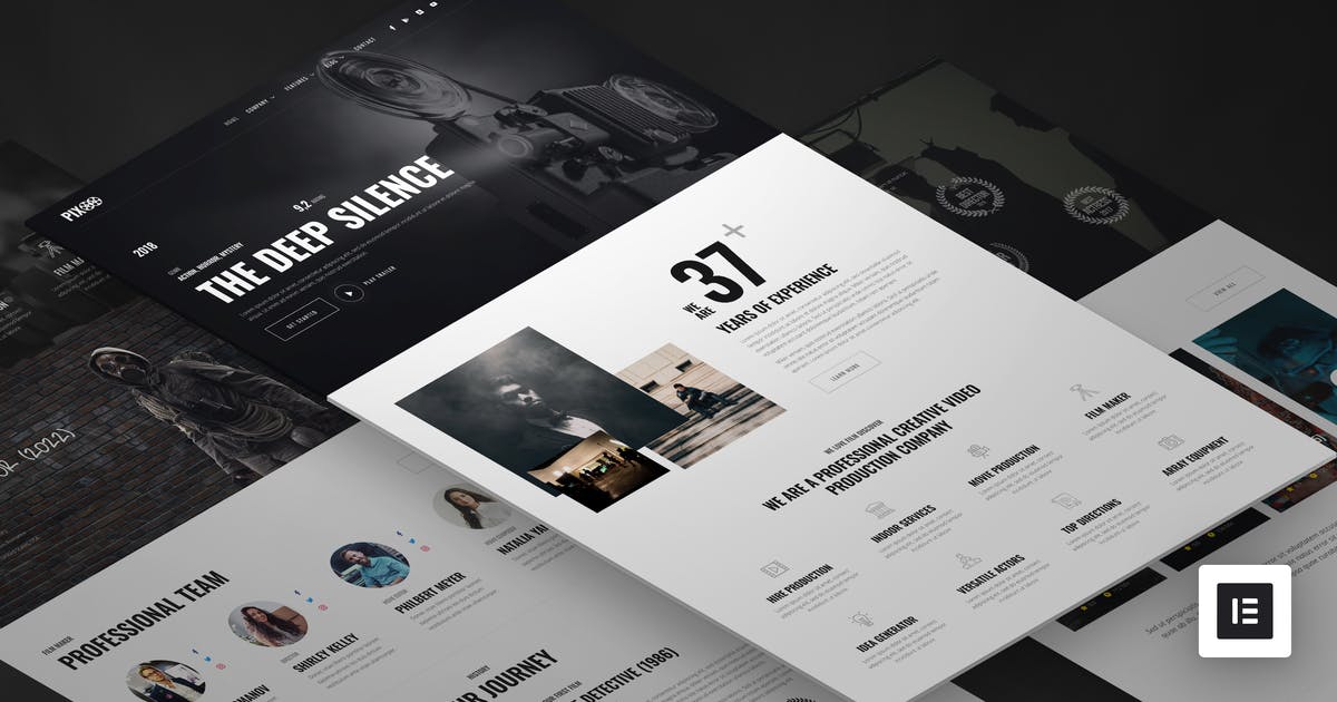 Pixoo – Film Maker & Movie Studio Elementor Template Kit