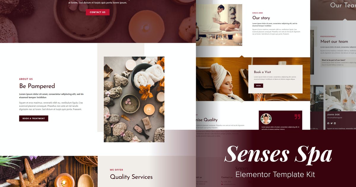 Senses – Beauty Spa Salon Elementor Template Kit