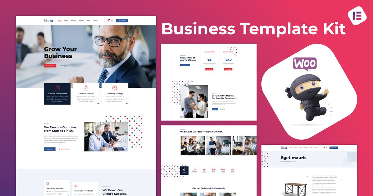 Skat — Corporate & Business Elementor Template Kit