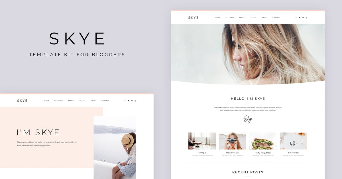 Skye – Modern Blog Elementor Template Kit
