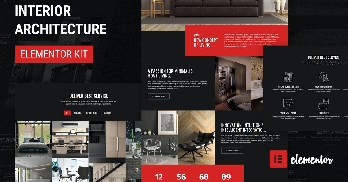 Rufina – Interior Architecture Elementor Template Kit
