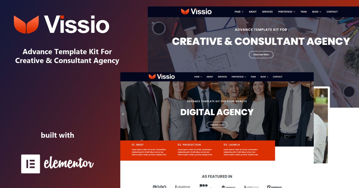 Vissio – Business Elementor Template Kit