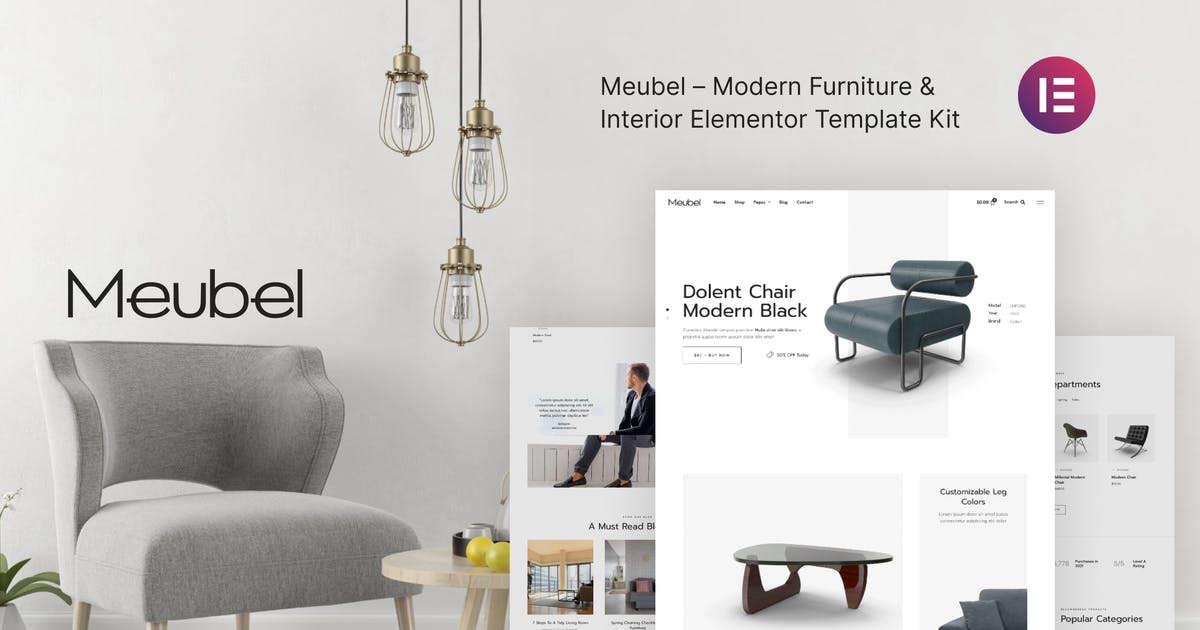 Meubel – Modern Furniture WooCommerce Elementor Template Kit
