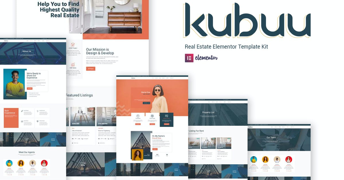Kubuu – Real Estate Elementor Template Kit