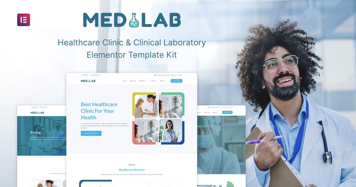 Medilab – Healthcare & Clinical Laboratory Elementor Template Kit