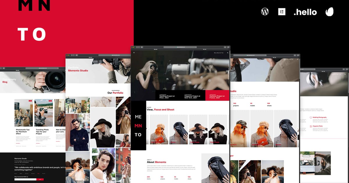 Memento – Photography & Blog Elementor Template Kit