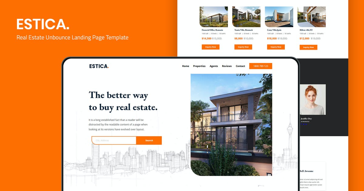 Estica — Real Estate Unbounce Landing Page