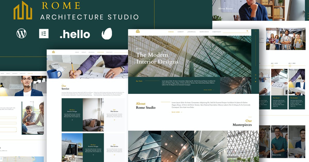 Rome – Modern Interior Elementor Template Kit
