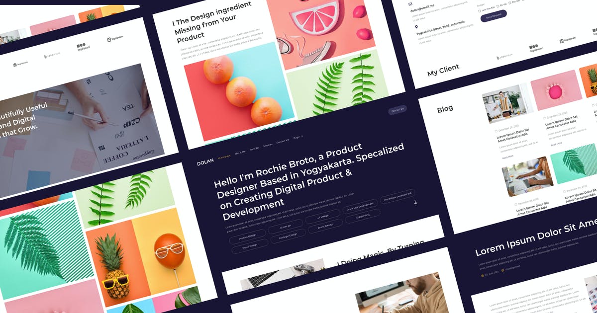 Dolan – Personal Portfolio Elementor Template Kit
