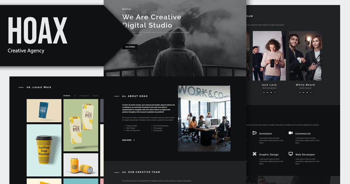 Hoax – Creative Agency Elementor Template Kit
