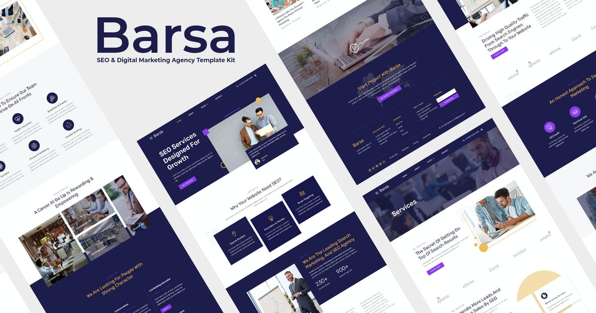 Barsa – SEO & Digital Marketing Agency Template Kit