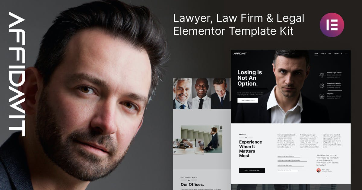 Affidavit – Lawyer & Law Firm Elementor Template Kit