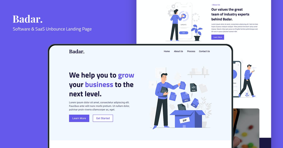 Badar — Software & SaaS Unbounce Landing Page