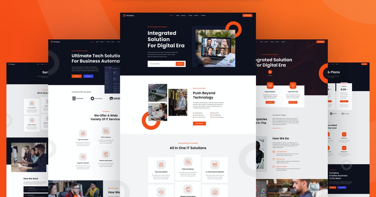 Techplus – Tech Business Elementor Template Kit