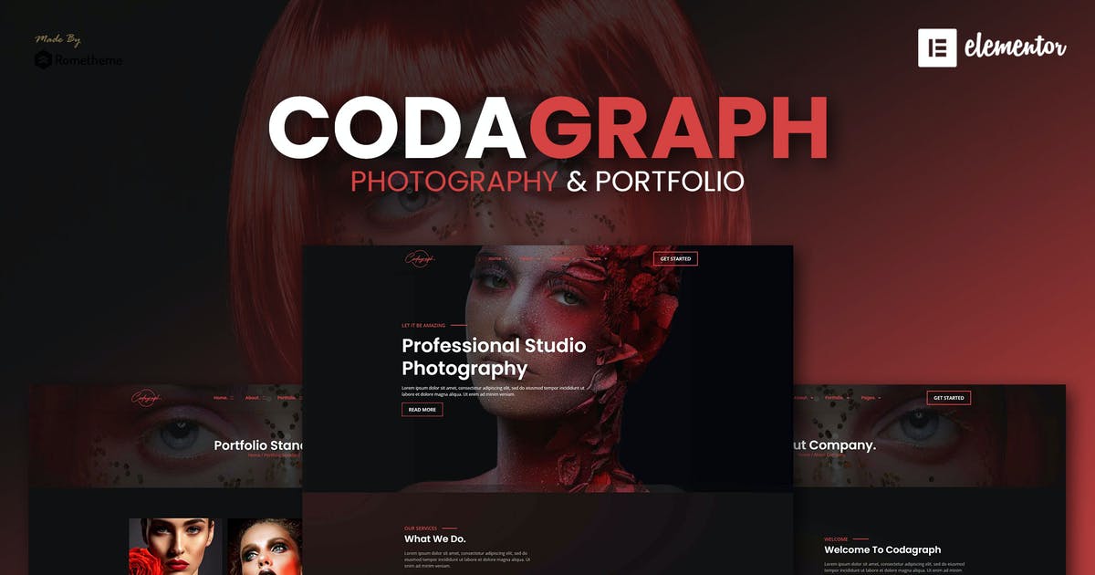 Codagraph – Photography & Portfolio Elementor Template Kit