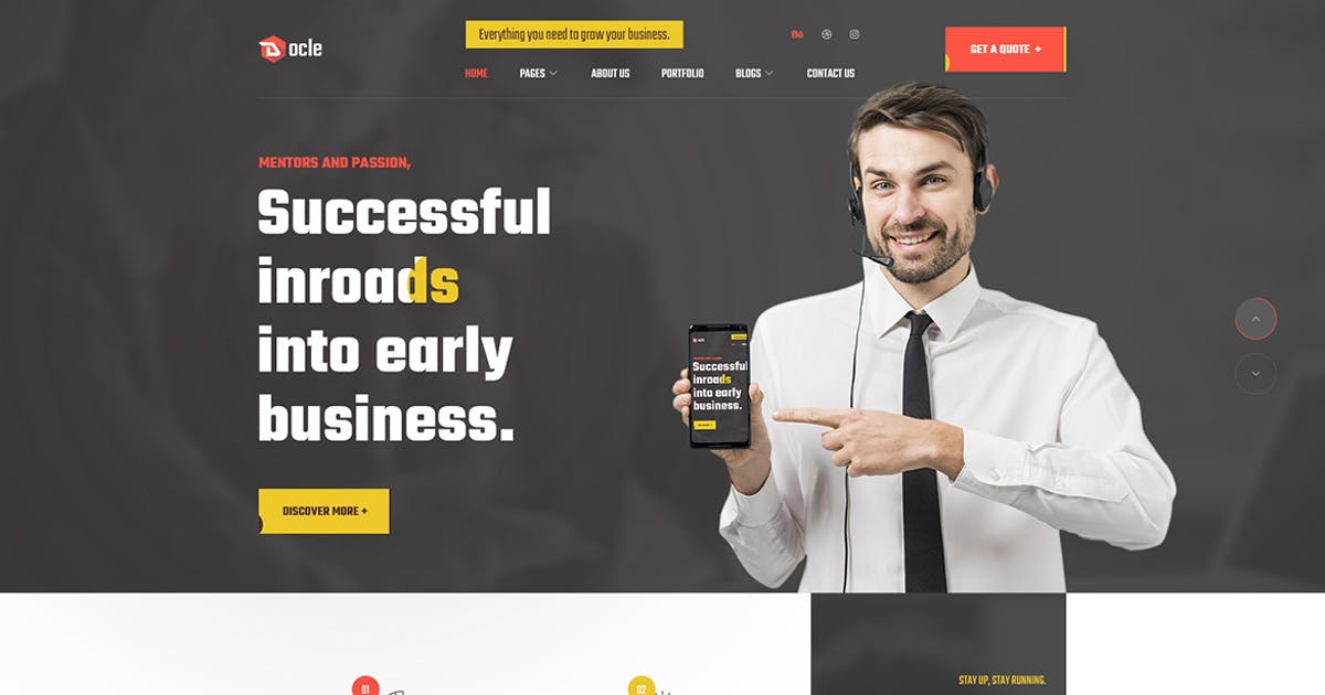 Docle – Digital Agency Services Template Kit