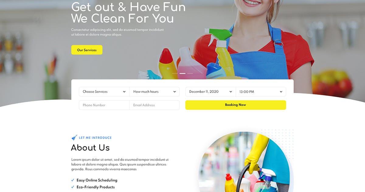 Cleniz – Cleaning Services Elementor Template Kit