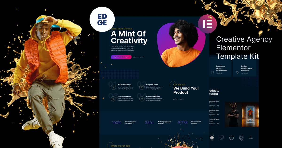 Edge – Modern Creative Agency Elementor Template Kit