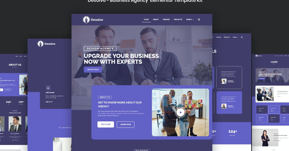 Desolve – Business Agency Elementor Template Kit