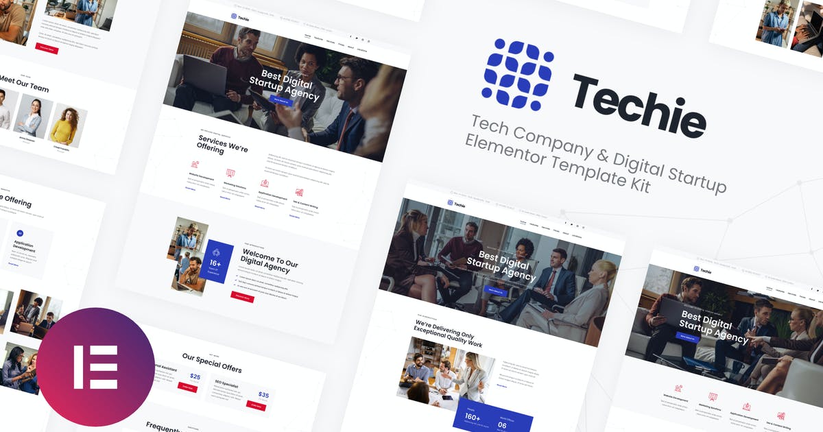 Techie | Tech Company & Digital Startup Elementor Template Kit