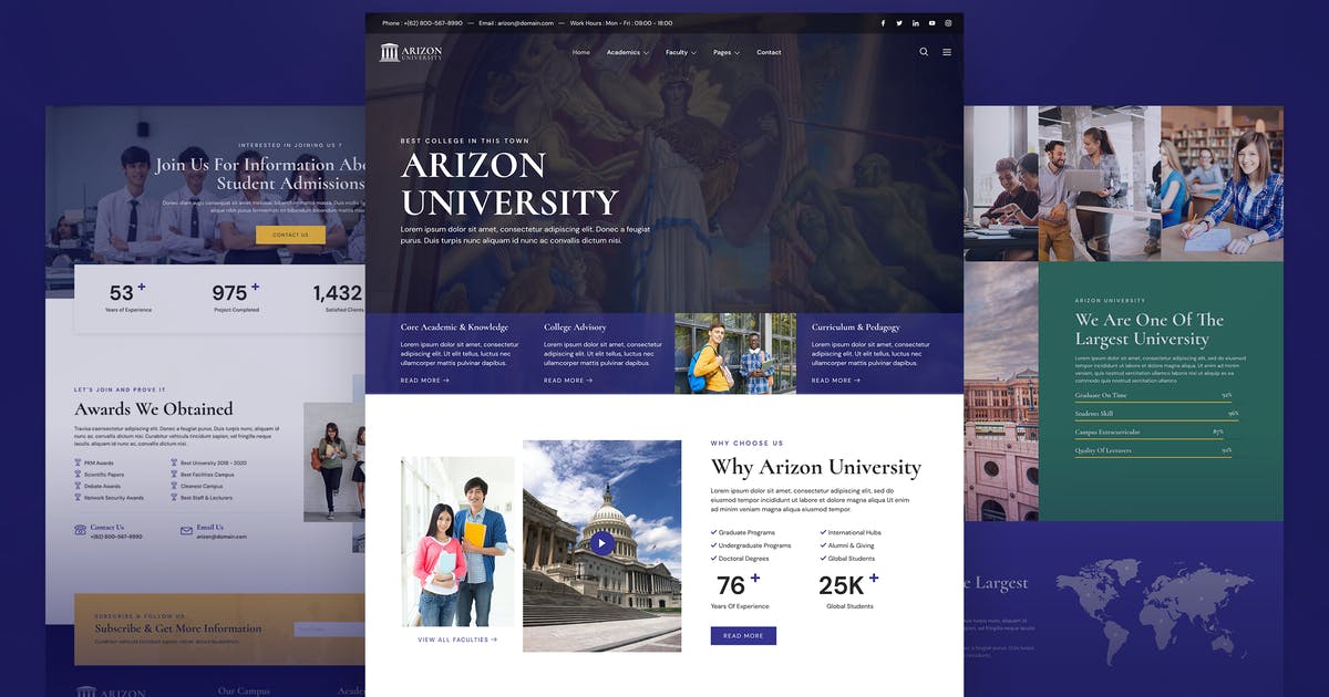 Arizon – College & University Elementor Template Kit