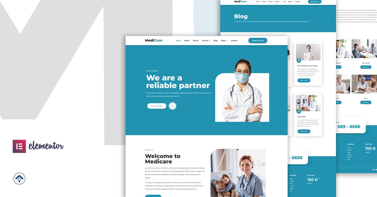 MediCare – Hospital & Health Service Elementor Template Kit