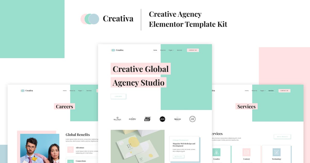 Creativa – Creative Agency Elementor Template Kit