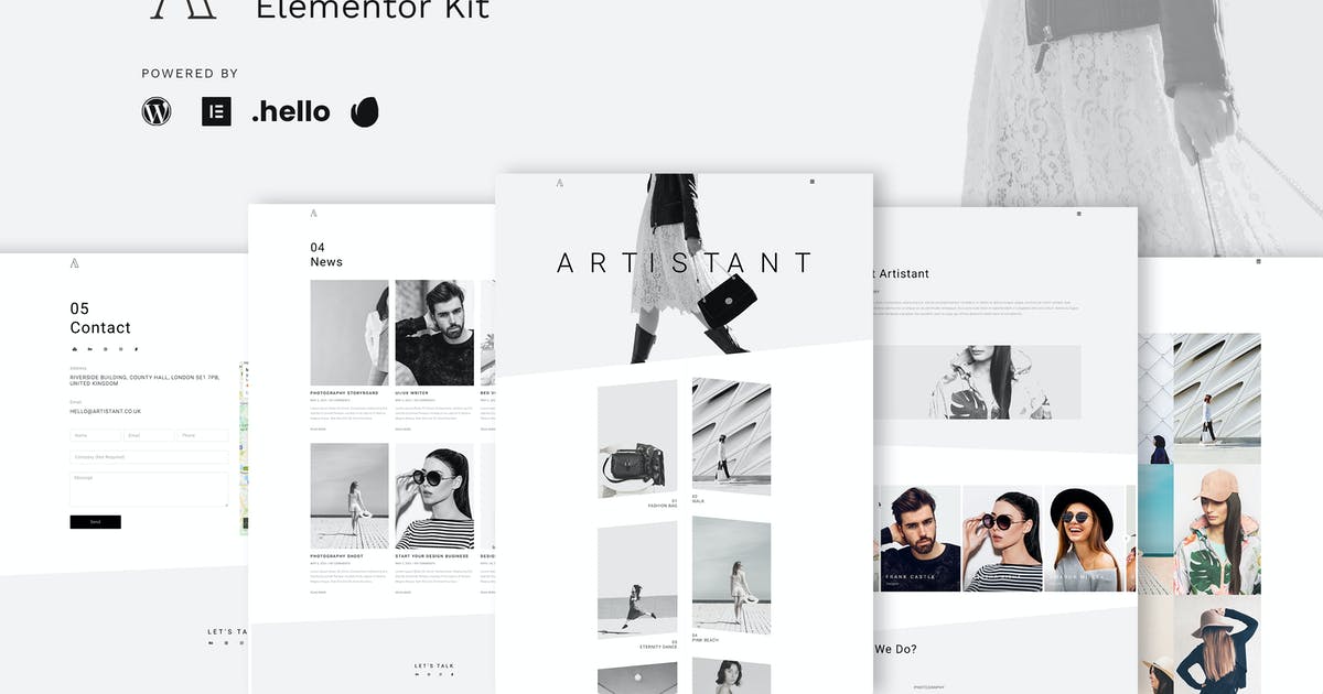 Artistant – Creative Photography Portfolio Elementor Template Kit
