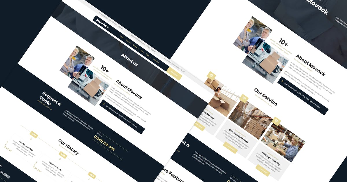 Movack – Moving Company Elementor Template Kit