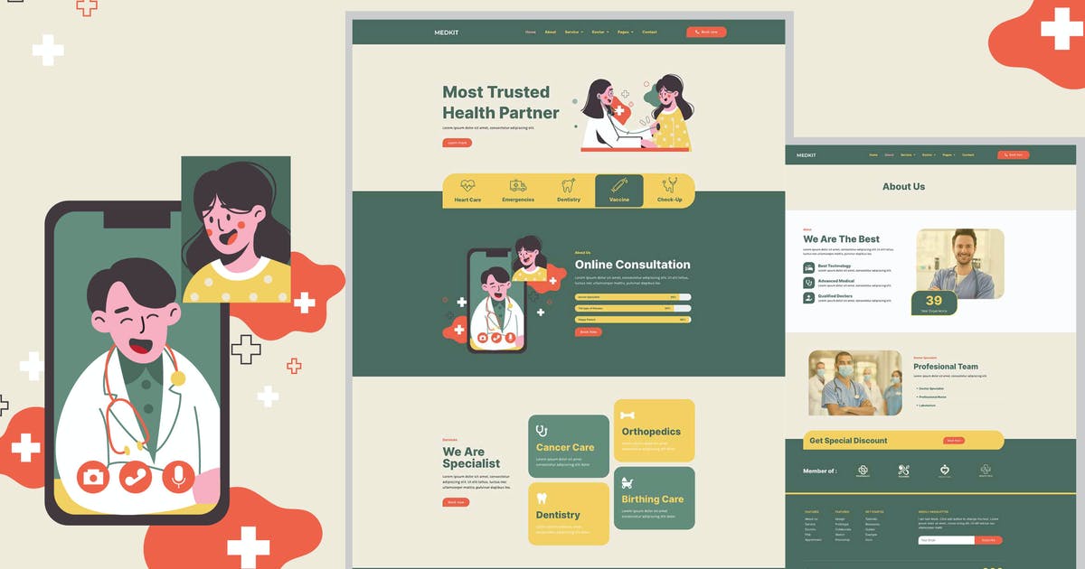 Medicalkit – Health & Clinical Care Elementor Template Kit