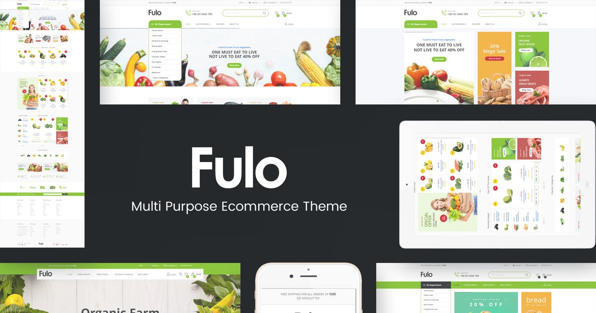 Fulo – Organic & Food Responsive Prestashop Theme