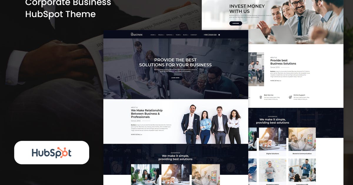 Businex – Corporate HubSpot Theme