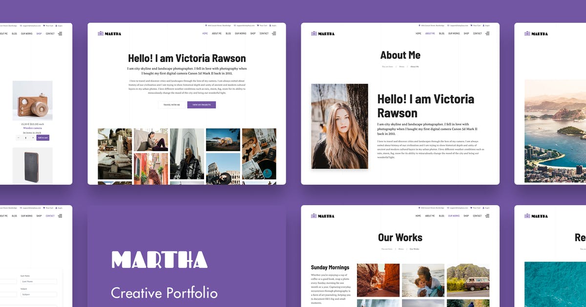 Martha | Creative Portfolio Joomla Template