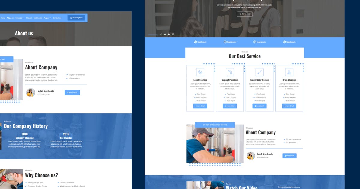 Lumb – Plumbing Service Elementor Template Kit