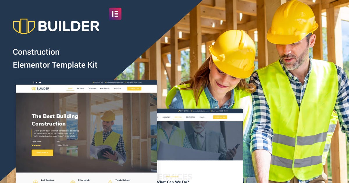 The Builder – Construction & Architecture Elementor Template Kit