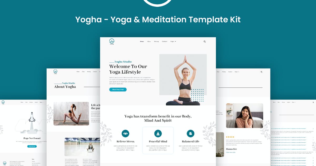 Yogha – Yoga & Meditation Elementor Template Kit
