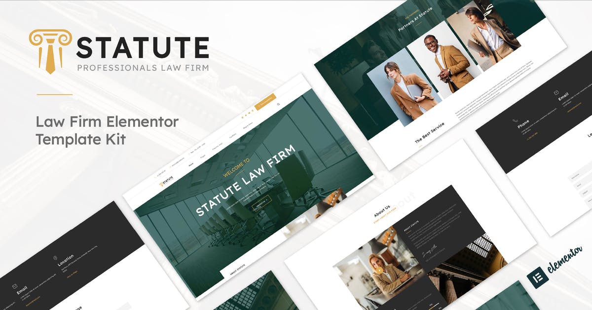 Statute – Law Firm & Attorney Elementor Template Kit