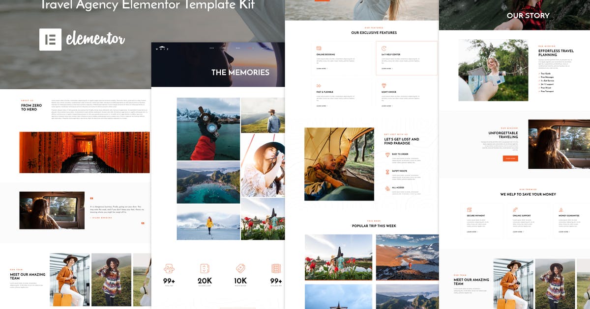 Whiz – Travel Agency Elementor Template Kit