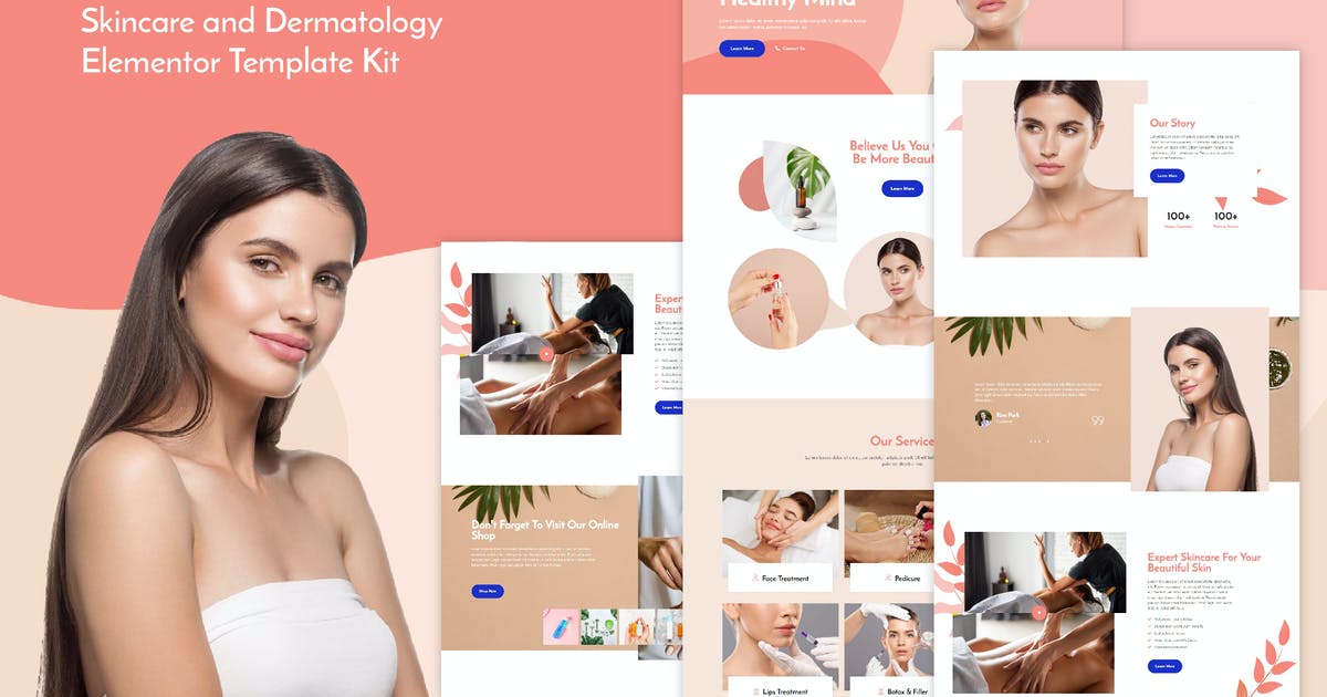 Verra – Skincare & Dermatology Elementor Template Kit