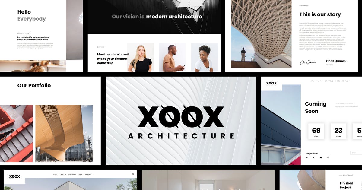 XOOX – Architecture Agency Elementor Template Kit