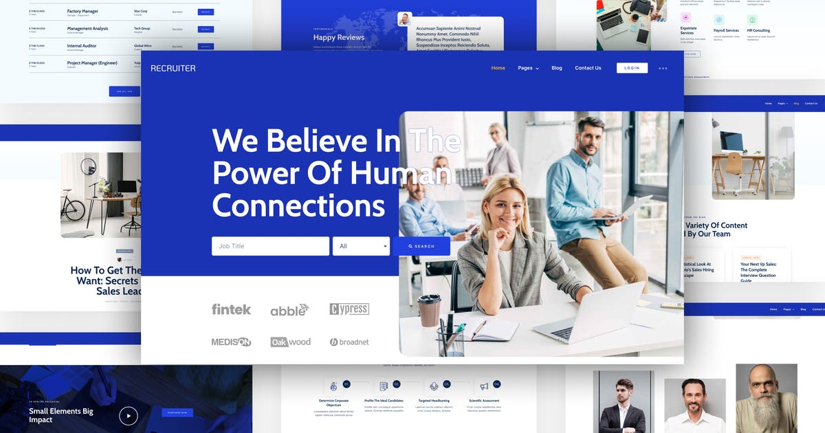 Recruiter – Human Resource & Recruitment Agency Template Kit