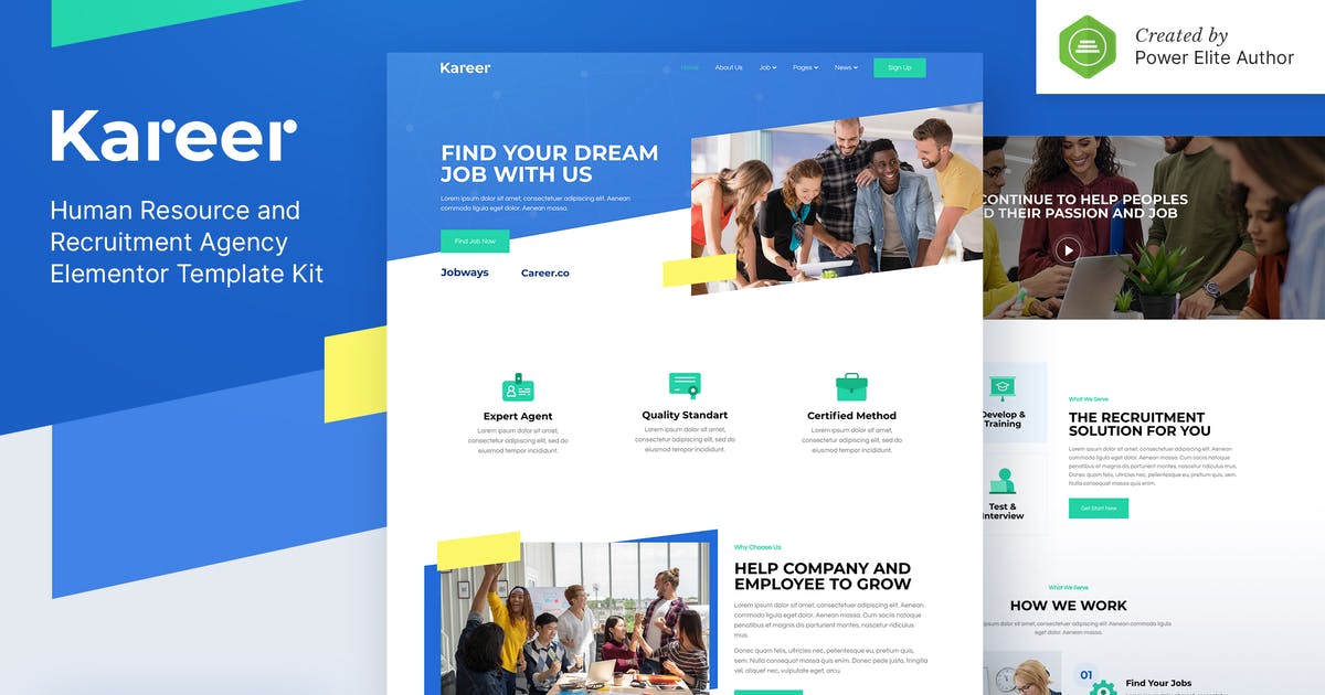 Kareer – Human Resource & Recruitment Agency Elementor Template Kit