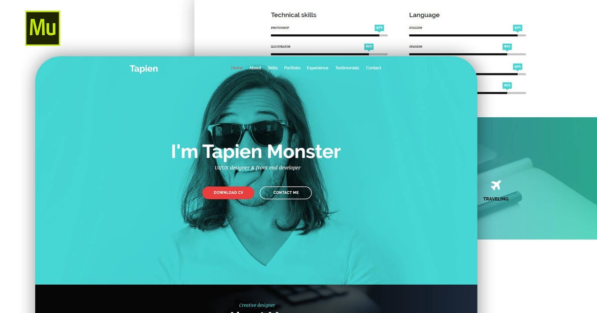 Tapien – CV Resume Personal and Portfolio