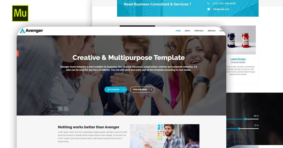 Avenger – Responsive Corporate & Multipurpose
