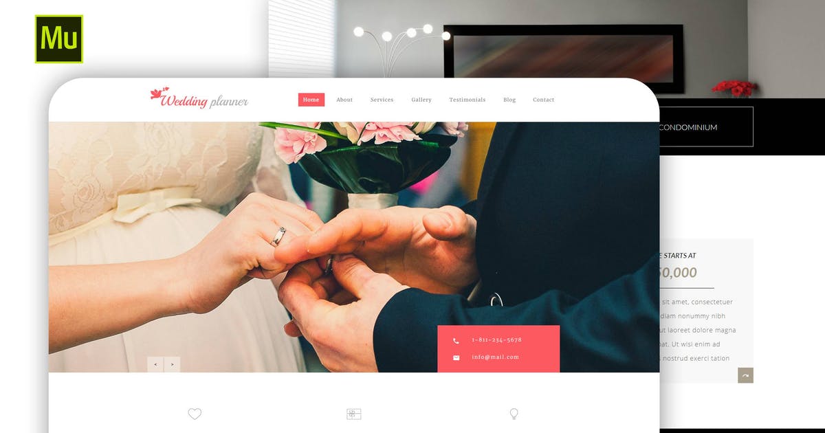 Wedding Adobe Muse Template
